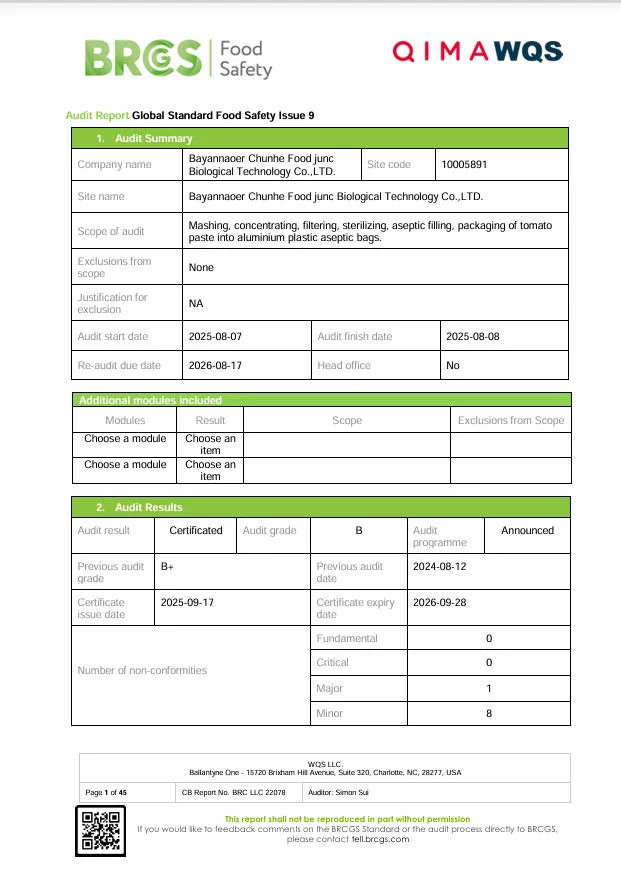 Certification