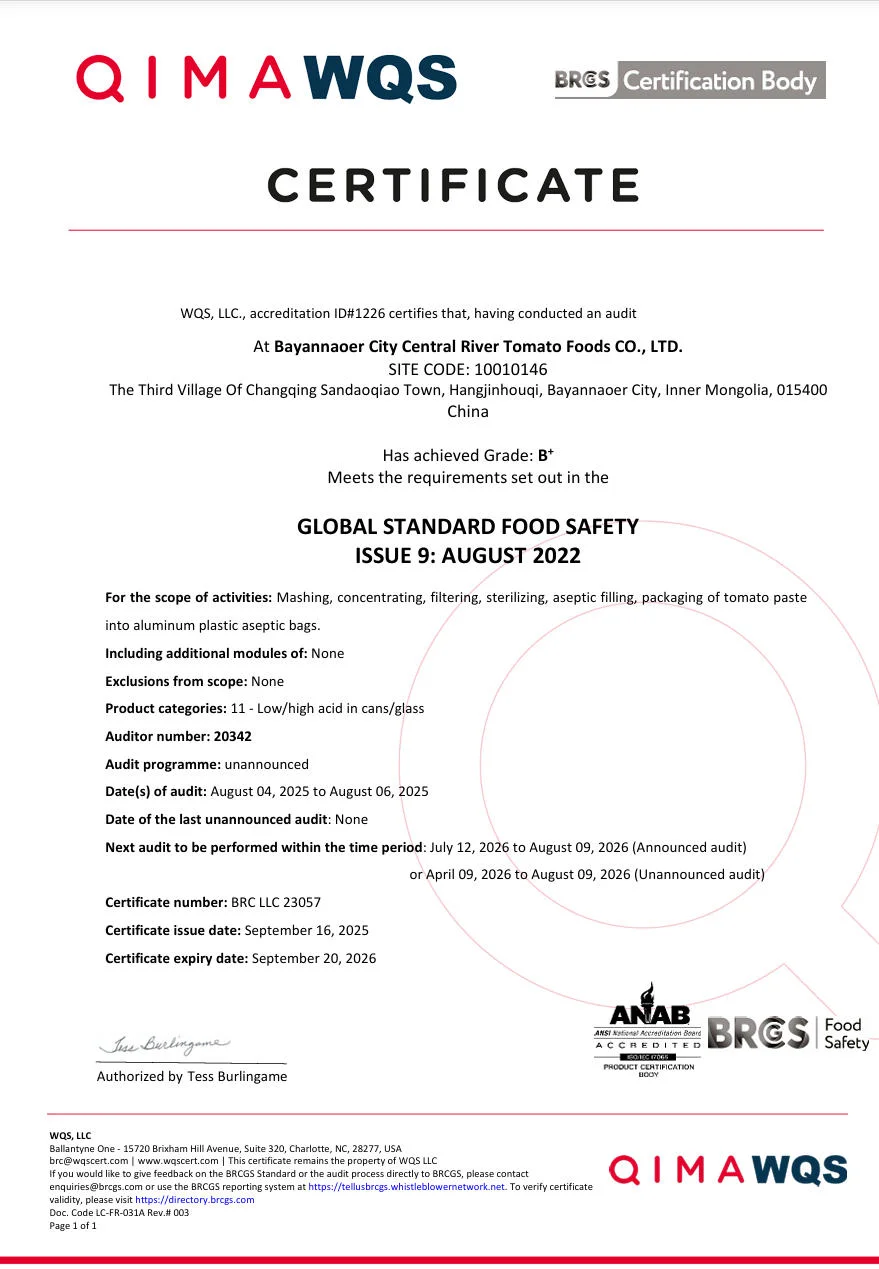 Certification